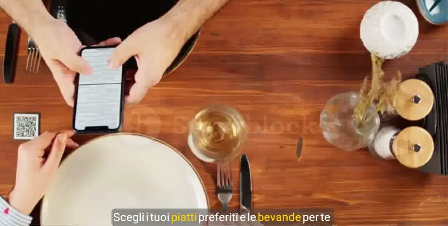 Un QR code, e l'ordine è nelle tue mani